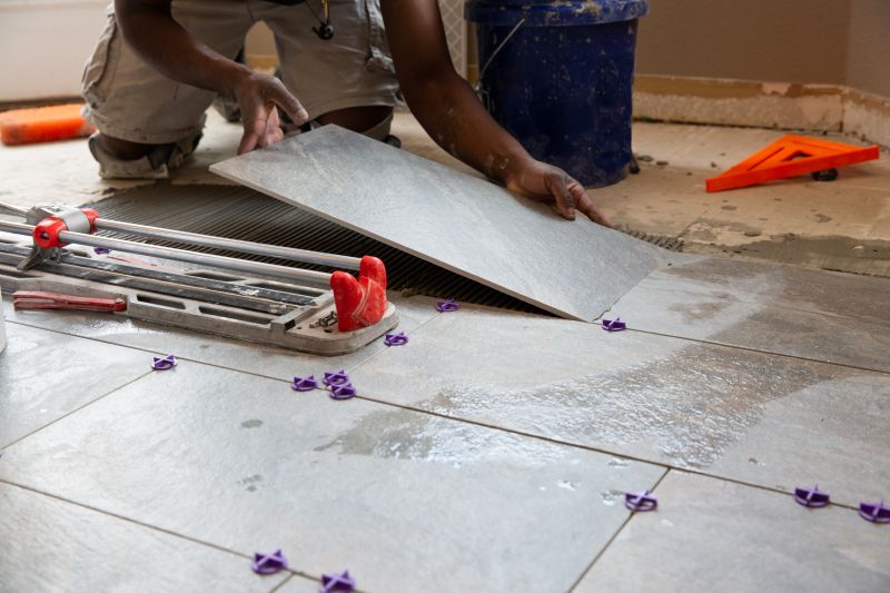 Custom Tile Pattern Installation